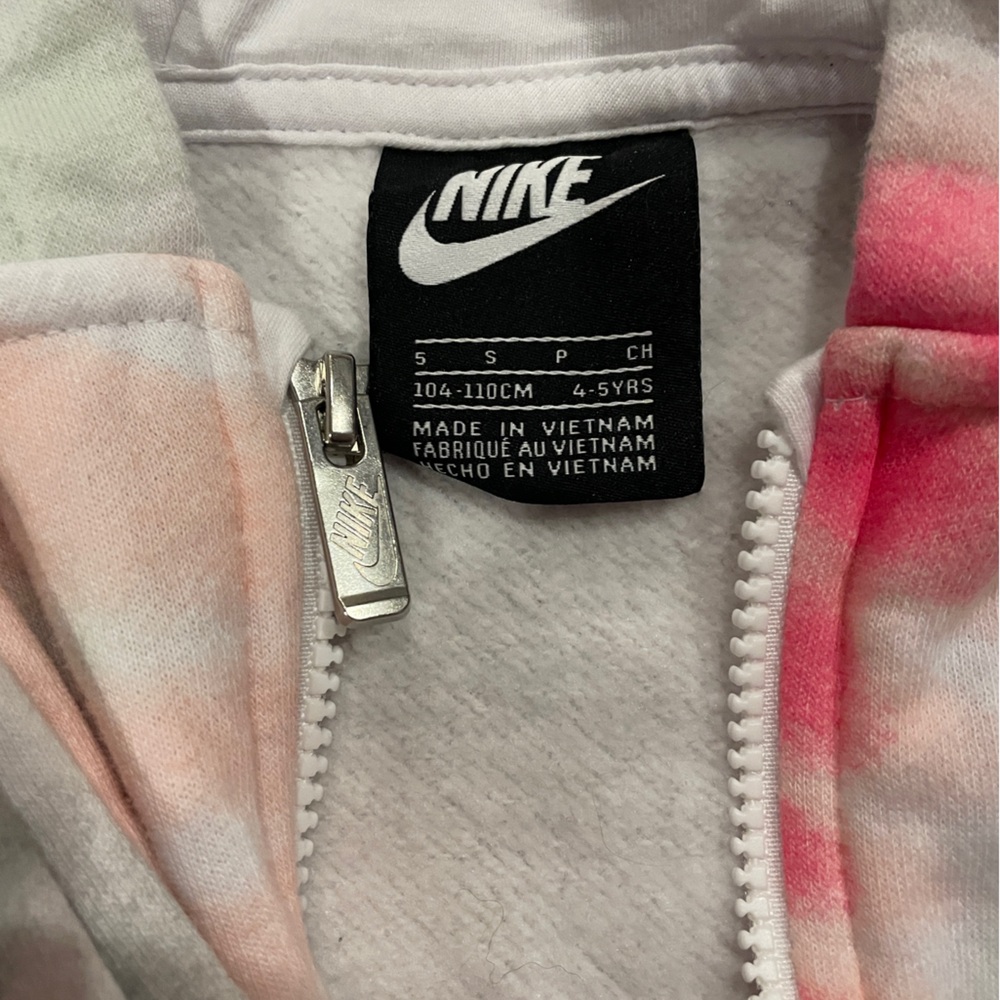 Nike Pink and Gray Tie-Dye Hoodie and Joggers - Picture 2 of 2